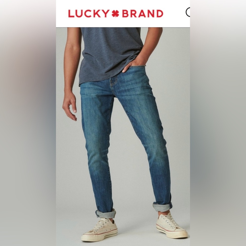 Lucky 🍀 Brand Men’s 1 Authentic Skinny Jean in Distressed Winfield size 30x30